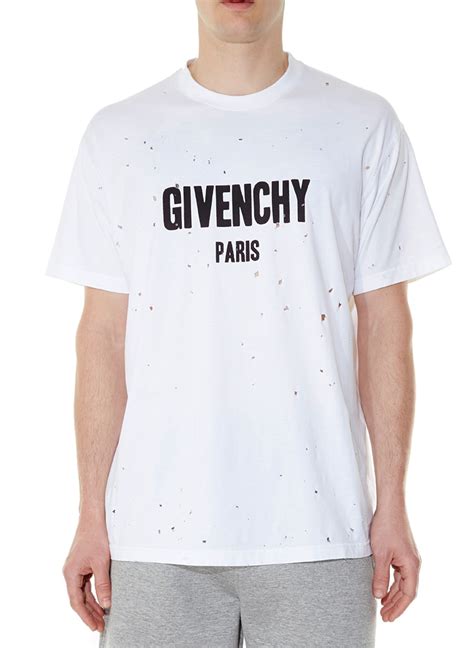 givenchy homme tee shirt|givenchy t shirt with holes.